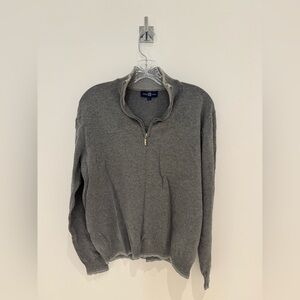 Gray Quarter Zip Sweater